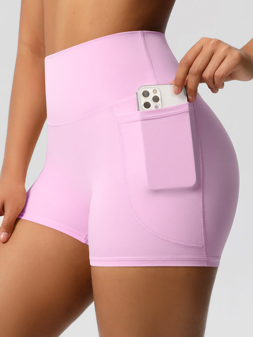 Flexvibe High-Waisted Brushed Yoga Shorts With Pockets | Tummy Control, Contoured Fit, 9 Colors, S–XL