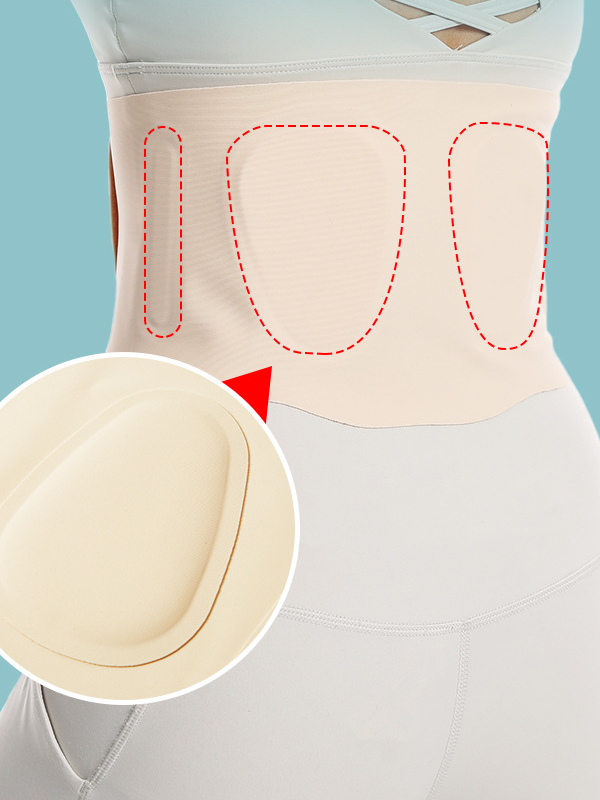 Flexvibe Dual Conical Sports Lumbar Belt - Thin Invisible Adjustable Velcro Sedentary Support