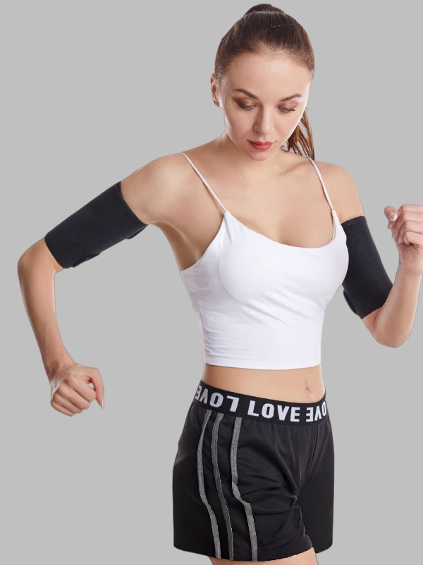 Flexvibe Heat-Locking Sweat-Trapping Arm Straps - Non-Slip Workout Arm Fat Loss Straps