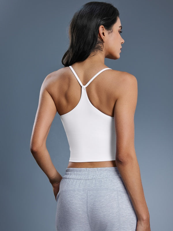 Flexvibe Y-Back Yoga Tank Top - Breathable Moisture-Wicking Non-Slip Gym Workout Top
