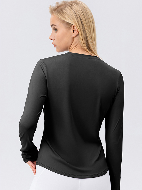 Flexvibe Quick Dry Sports Top UPF50+ High Elastic Loose Breathable Crew Neck