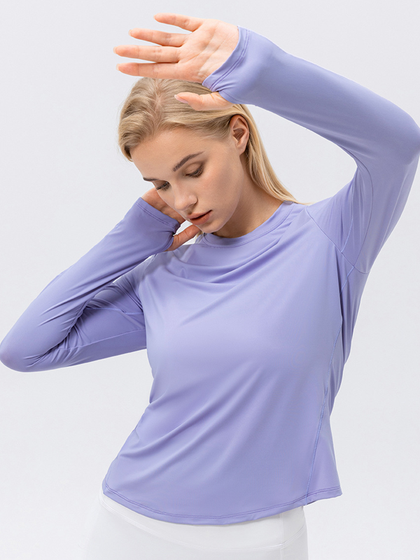 Flexvibe Quick Dry Sports Top UPF50+ High Elastic Loose Breathable Crew Neck