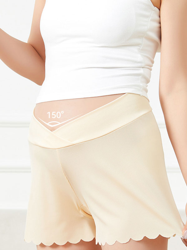 Flexvibe 2-in-1 Maternity Safety Shorts & Underwear, Summer Thin Anti-Exposure Wearable Leggings