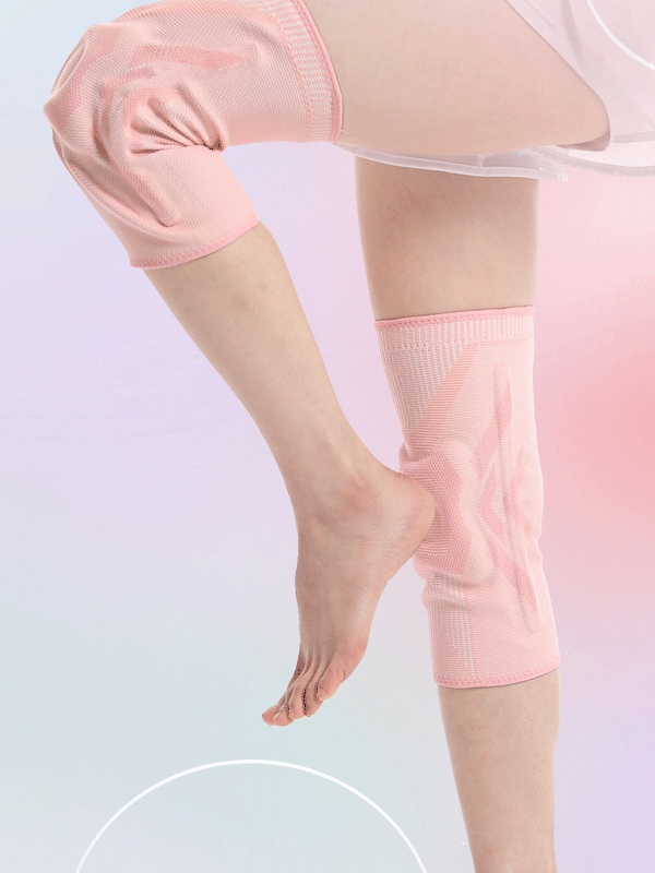 Flexvibe Sports Knee Support Sleeve - Silicone Patella Protection for Badminton Running Fitness