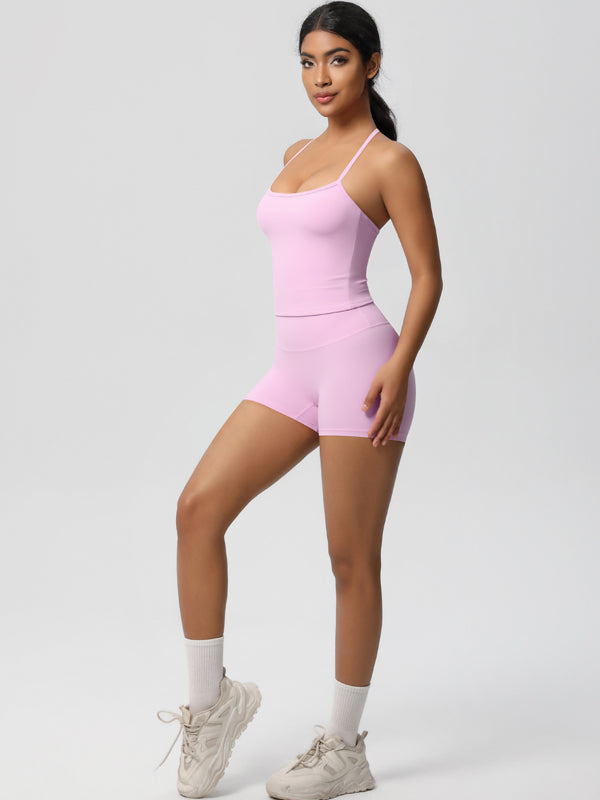 Flexvibe Stretchy High-Waisted Yoga Set - Double-Brushed Versatile Athletic Loungewear