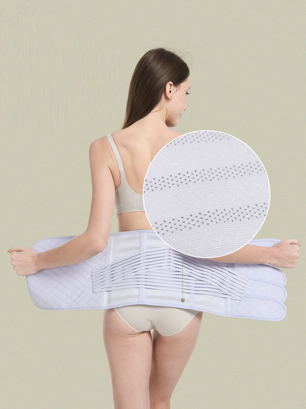 Flexvibe Postpartum 2-Piece Belly Binder Set - 4-Panel Supportive Breathable Shaping Wear