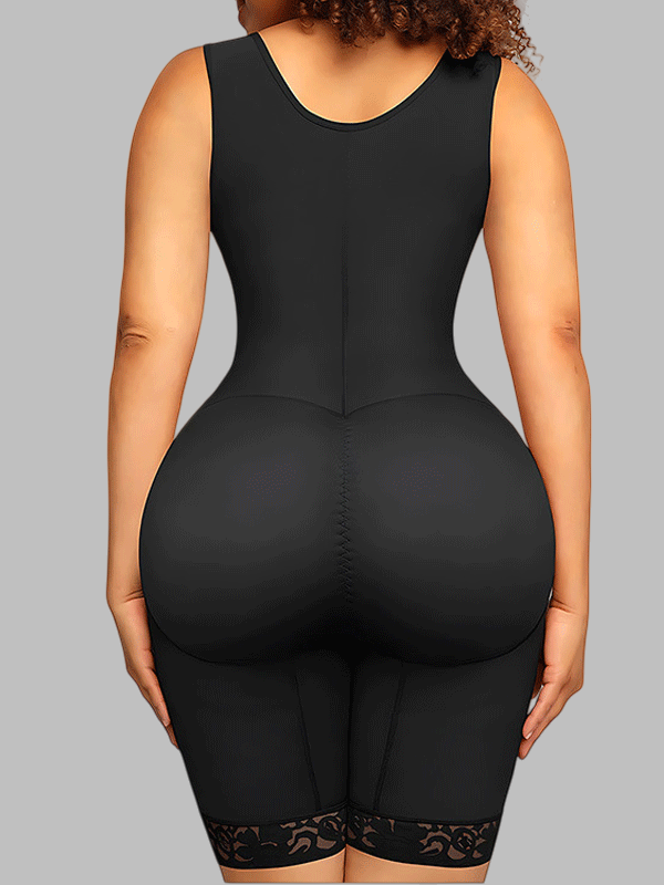 Flexvibe Open-Crotch Sleeveless Bodysuit XS-3XL - Seamless Full Body Shaping