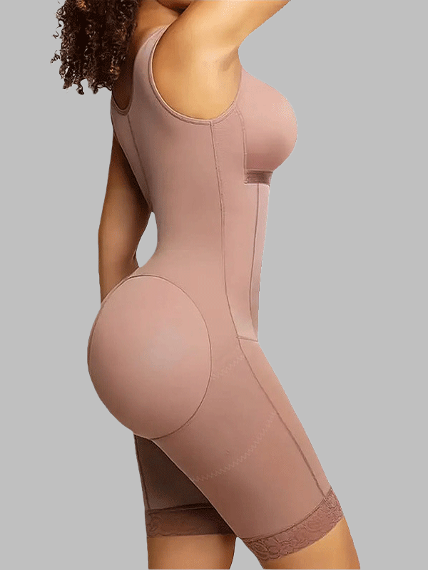 Flexvibe Open-Crotch Sleeveless Bodysuit XS-3XL - Seamless Full Body Shaping