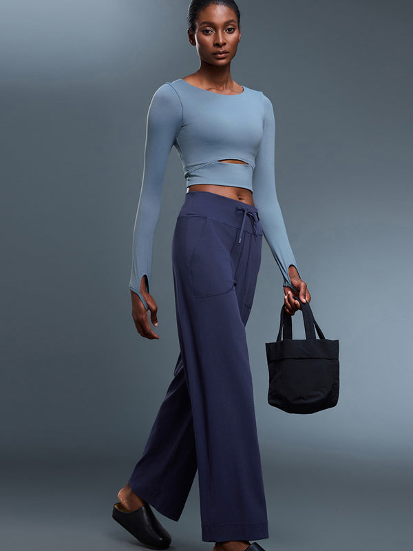 Flexvibe Non-Slip High-Waisted Yoga Pants - Straight-Leg Soft Breathable Workout & Lounge Pants
