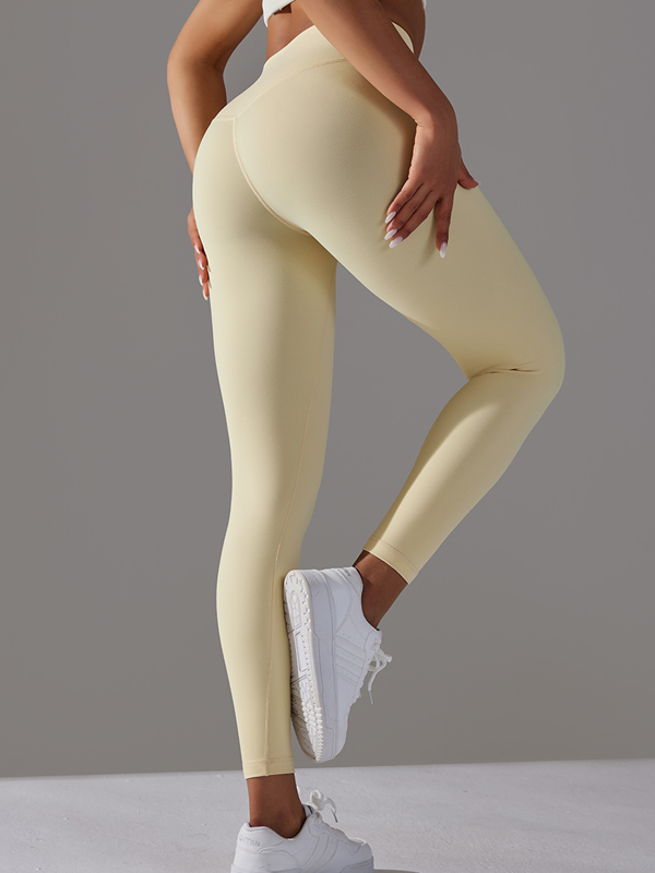 Flexvibe High Waisted Barely There Yoga Capris - Double-Sided Brushed Tummy Control Breathable