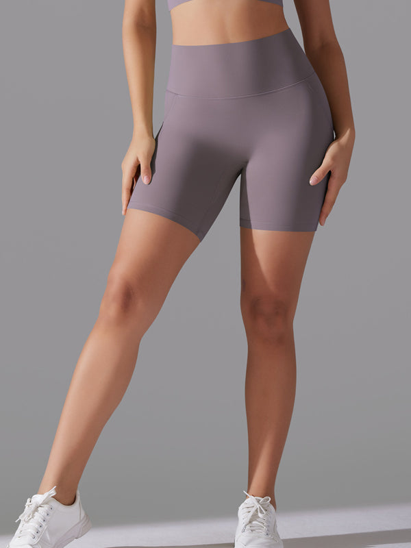 Flexvibe High-Waisted Tight Yoga Shorts - Tummy Control Butt Lifting Gym Fitness Wear