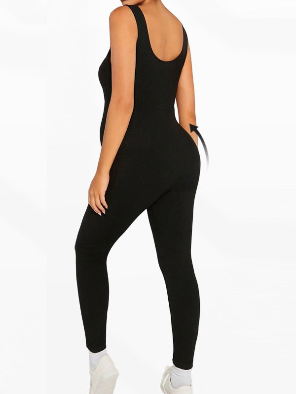 Flexvibe Maternity Jumpsuit - Tummy Support High Elastic Comfortable Pregnancy Outfit