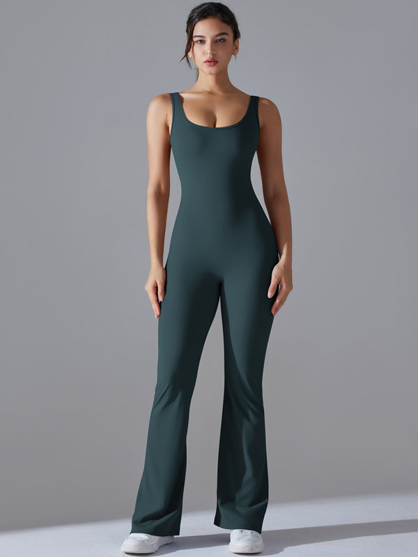 Flexvibe Women’s Yoga Fitness Bodysuit - Barely-There Camisole Slim-Fit Moisture-Wicking