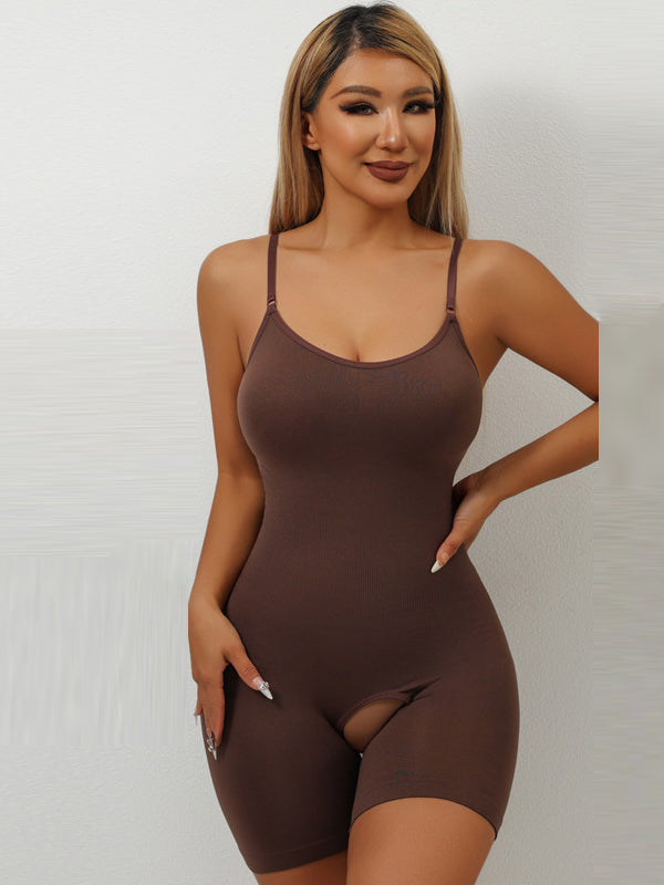 Flexvibe One-Piece Crotchless Shapewear - Slimming Tummy Control Breathable Seamless Daily Wear