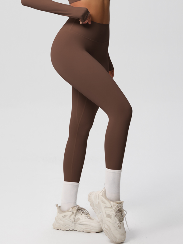 Women’s High Waisted Brushed Yoga Leggings – Buttery Soft Worko