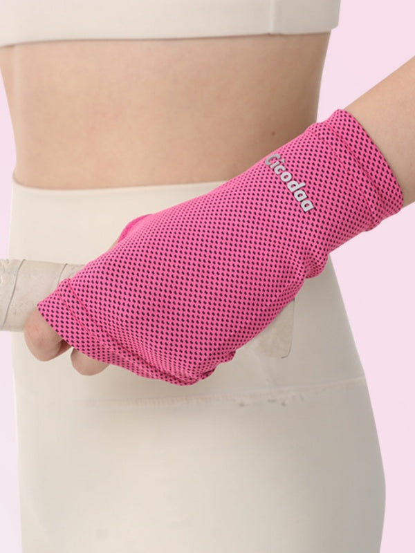 Flexvibe Cooling Quick Dry Wristbands, Thin Sun Protection Sweat Wiping Wrist Sleeves for Men Women Running Badminton Fitness Sports Towel Gloves