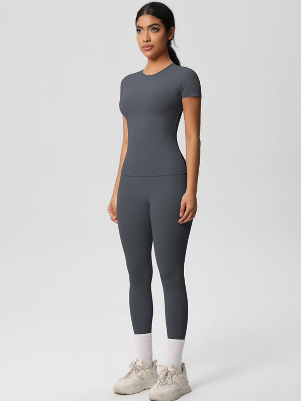 Flexvibe High-Waisted Stretchy Yoga Set - Double-Sided Brushed Versatile Athletic Wear