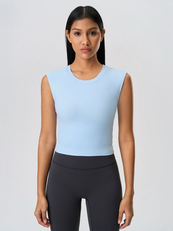 Flexvibe Sleeveless Yoga Tank Top - Breathable Moisture-Wicking Non-Slip Gym Workout Top