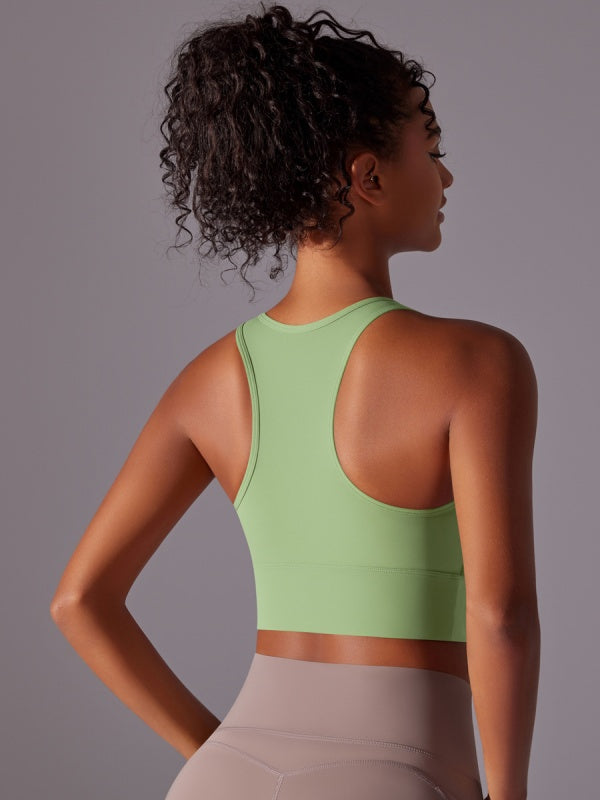 Flexvibe Integrated Sports Bra Fixed Cup High Support Shockproof Wide Strap