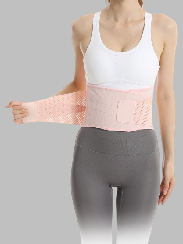 Flexvibe Breathable Tummy Control Belt - 7 Bionic Cartilage Lumbar Support Yoga Workout