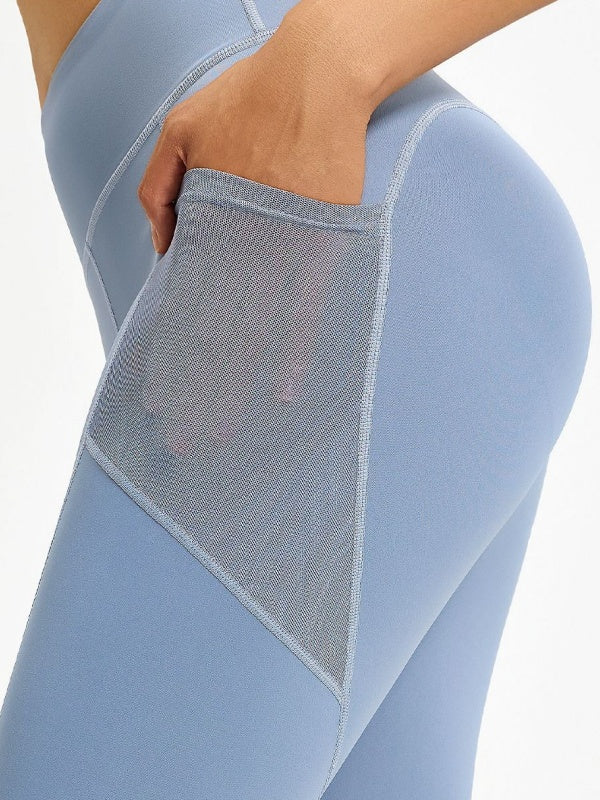 Flexvibe Buttery Soft Stretch Yoga Leggings - High Waisted See-Through Pockets for Gym & Daily