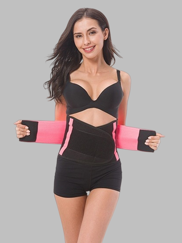 Flexvibe Sauna Sweat Body Shaping Waist Belt - Heat-Trapping Adjustable Lumbar Support