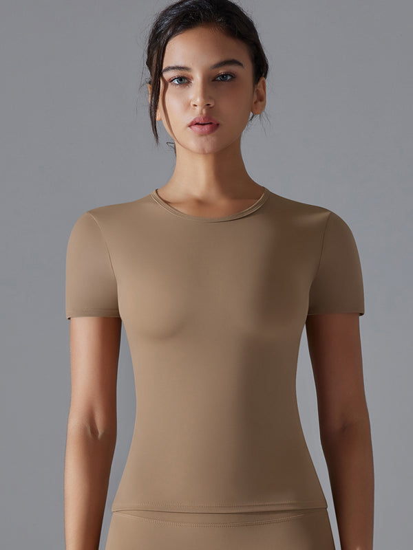 Flexvibe Breathable Soft Sports Top - Double-Sided Brushed High Elastic Slim Fit