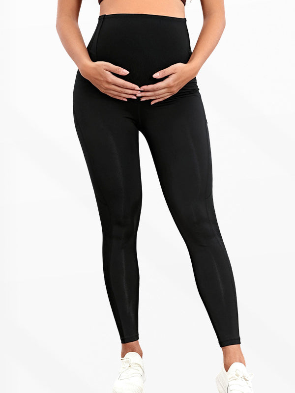 Flexvibe  Maternity Yoga Pants - Tummy Support High Elastic Breathable Pregnancy Workout Leggings