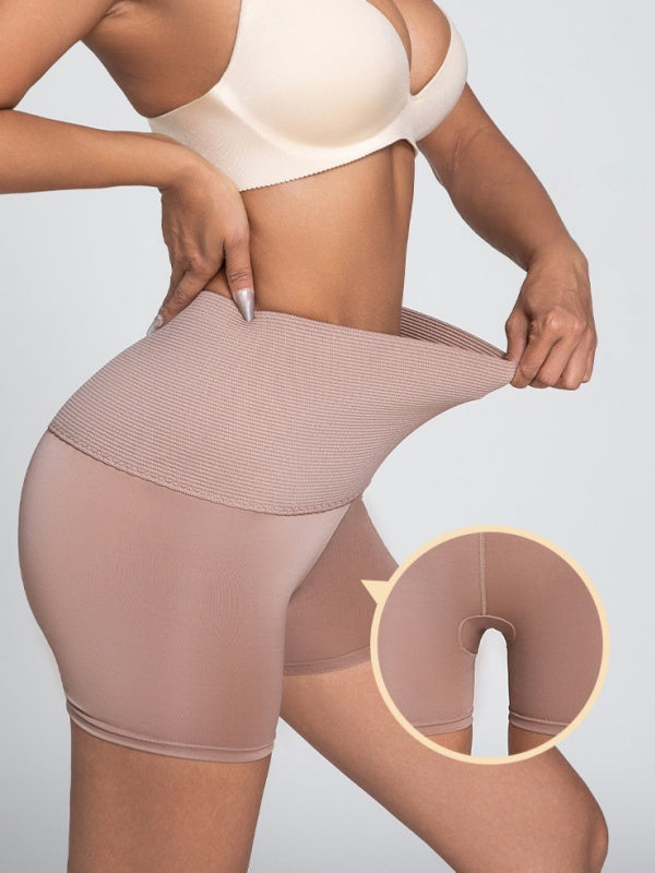 Flexvibe High Waist Tummy Control Butt Lifting Shorts, Extra Wide Waistband, Stretchy Seamless Boyshorts
