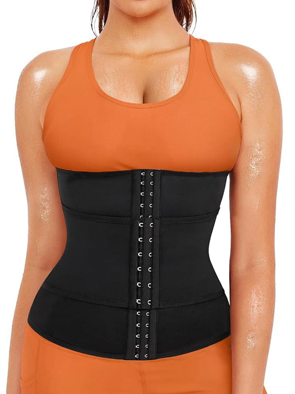 Flexvibe Sweat-Enhancing Waist Trainer - Adjustable Segmented Back Support Shapewear Belt