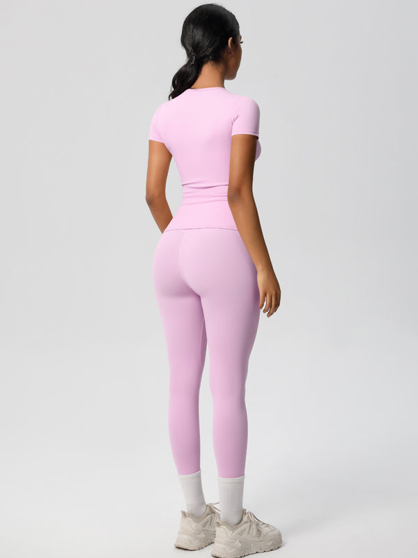 Flexvibe High-Waisted Stretchy Yoga Set - Double-Sided Brushed Versatile Athletic Wear