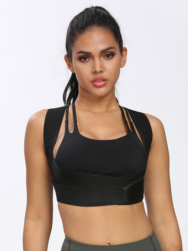 Flexvibe Adjustable Steel Plate Back Brace Lightweight Breathable for Teens