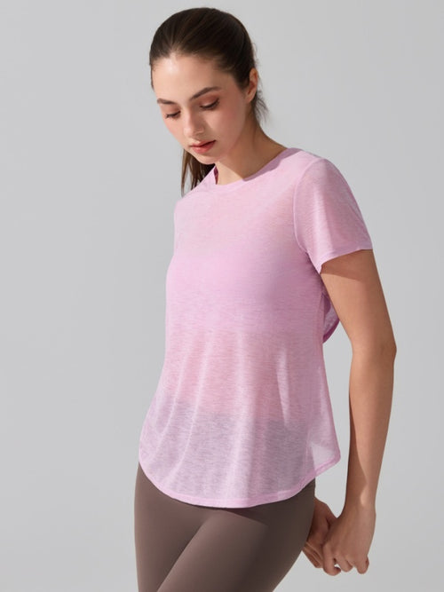 Flexvibe activewear side view for gym-to-street, with cross back and soft stretch