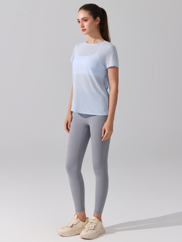 Flexvibe Quick Dry Fitness Cover-Up Cross Back Hollow Out Skin-Friendly