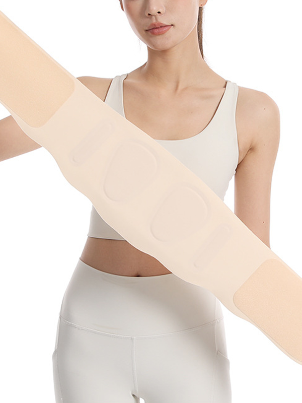 Flexvibe Dual Conical Sports Lumbar Belt - Thin Invisible Adjustable Velcro Sedentary Support