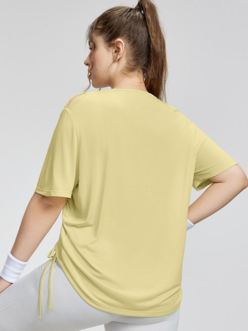 Flexvibe activewear side view for gym-to-street, with soft stretch and gym-to-street