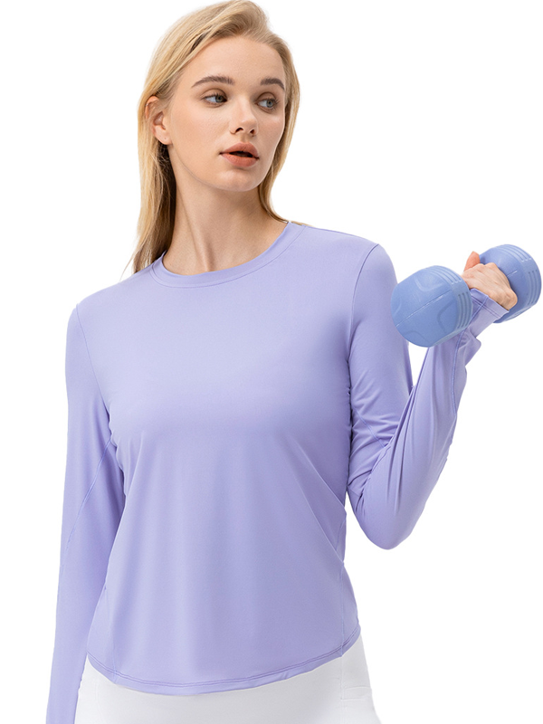 Flexvibe Quick Dry Sports Top UPF50+ High Elastic Loose Breathable Crew Neck
