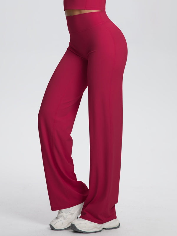 Flexvibe High Waisted Wide Leg Yoga Pants - Buttery Soft Tummy Control Inclusive Fit for Gym