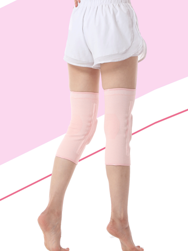 Flexvibe Sports Knee Support Sleeve - Silicone Patella Protection for Badminton Running Fitness