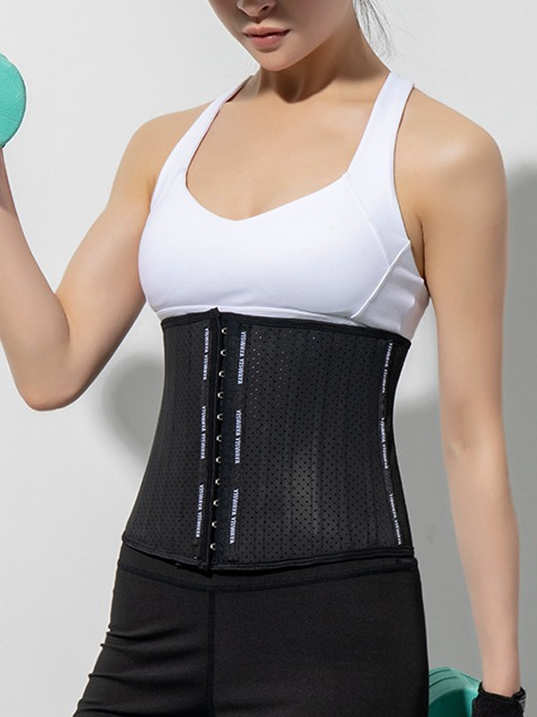 Flexvibe Waist Training Sweat Belt - 13 Memory Boning Graphene Postpartum Yoga Shaper