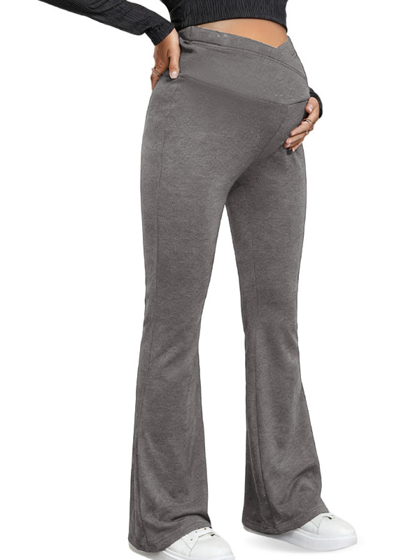 Flexvibe Maternity Winter Yoga Pants - High Elastic Tummy Support Warm Autumn Pregnancy Leggings