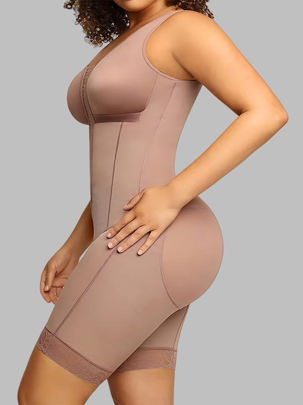 Flexvibe Open-Crotch Sleeveless Bodysuit XS-3XL - Seamless Full Body Shaping