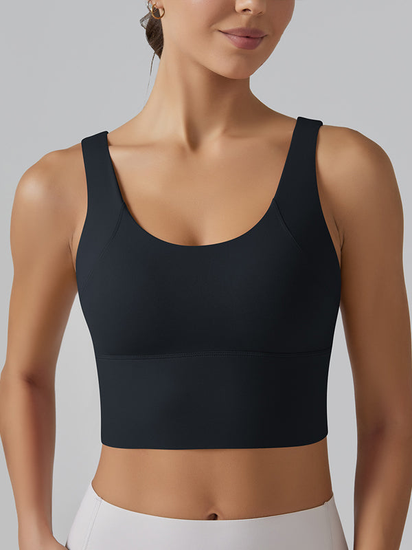 Flexvibe V Back Beauty Sports Bra Cloud Feel Breathable Sweat-Wicking
