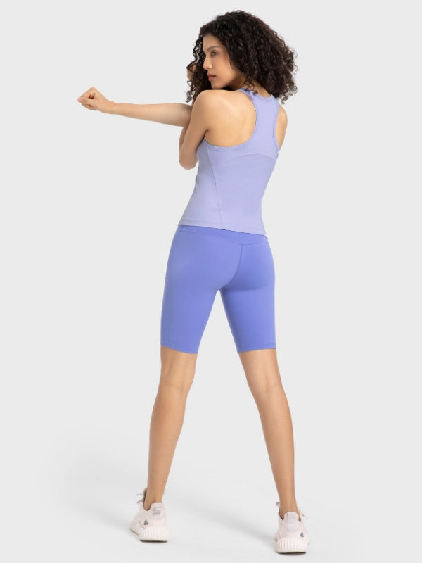 Flexvibe High-Stretch Sports Top - Breathable Moisture-Wicking Non-Slip Yoga Gym Workout Top