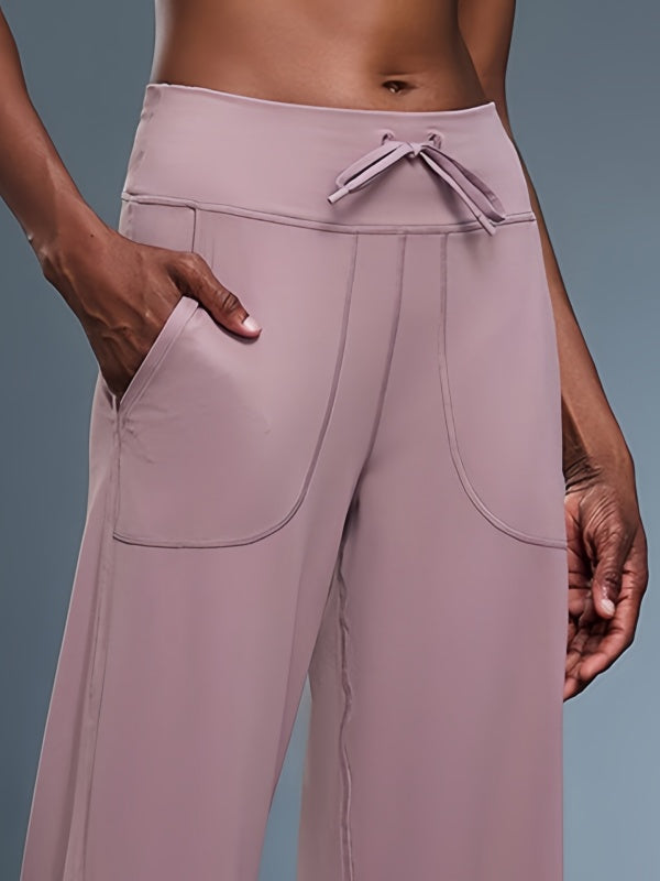 Flexvibe Non-Slip High-Waisted Yoga Pants - Straight-Leg Soft Breathable Workout & Lounge Pants