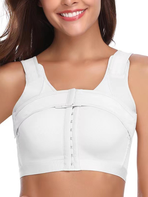 Flexvibe Double-Layer Racerback Shaping Bra - Wire-Free Front-Closure Comfort Lightweight