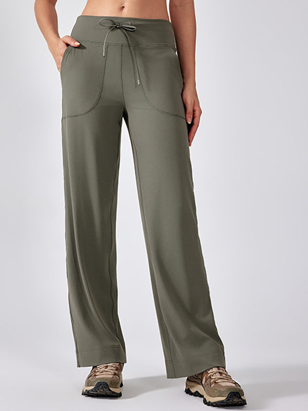 Flexvibe Non-Slip High-Waisted Yoga Pants - Straight-Leg Soft Breathable Workout & Lounge Pants