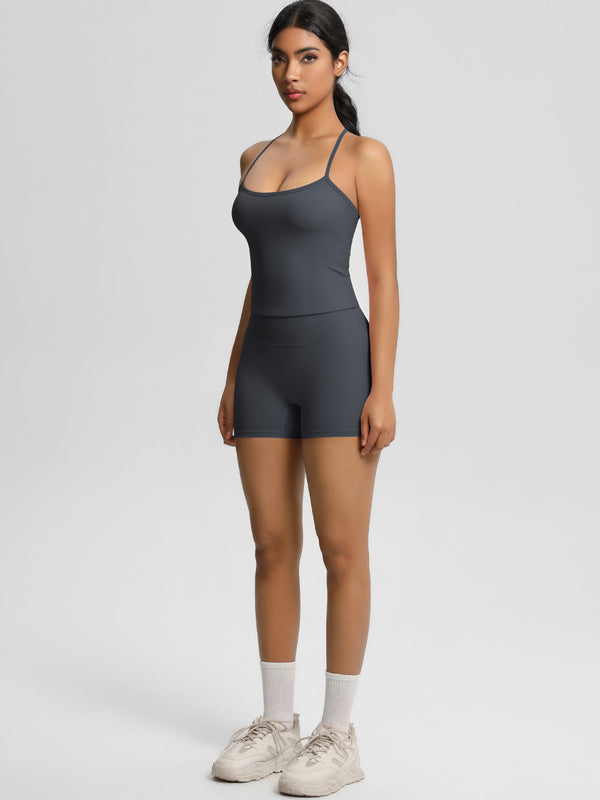 Flexvibe Stretchy High-Waisted Yoga Set - Double-Brushed Versatile Athletic Loungewear