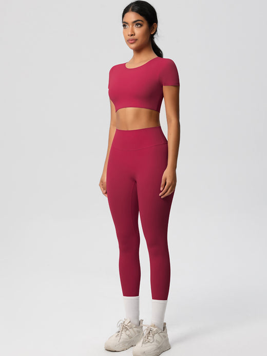 Flexvibe High-Waisted Stretchy Yoga Set | Double-Brushed, Versatile, S–XL, 9 Colors
