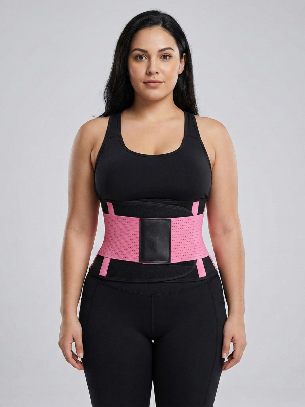 Flexvibe Sauna Sweat Body Shaping Waist Belt - Heat-Trapping Adjustable Lumbar Support